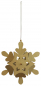 Preview: Casalanas Christbaumschmuck, goldene Schneeflocke, 14x14 cm, gold, Art.-Nr. 3276