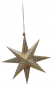 Preview: Casalanas Christbaumschmuck, gold gepunkteter Stern, 9,5x9,5 cm, gold-weiß, Art.-Nr. 3320