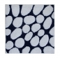 Preview: Casalanas - Olbia, extrem saugfähiger Mikrofaser-Badteppich, Blau/Weiß