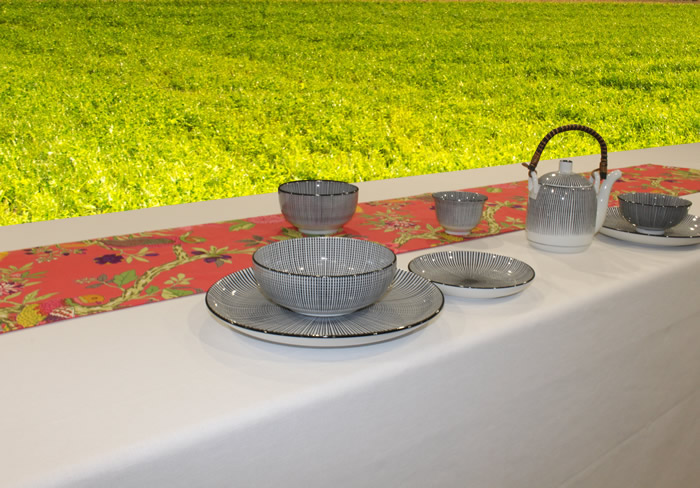 Baumwolle, Corallo, Tischläufer, cm, 180x35 100% rot, | Casalanas Handarbeit