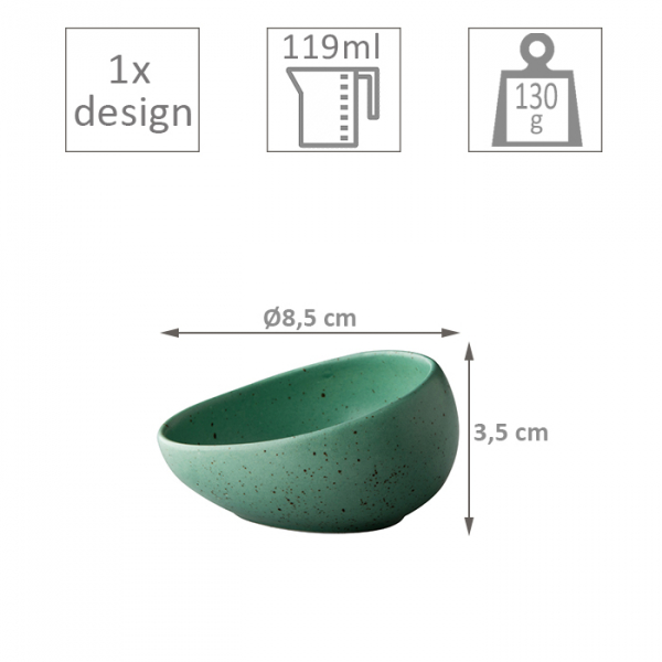 Q Authentic, Saucenschale, Tinto Green, Ø 8,9 cm, Art.-Nr. QU62007